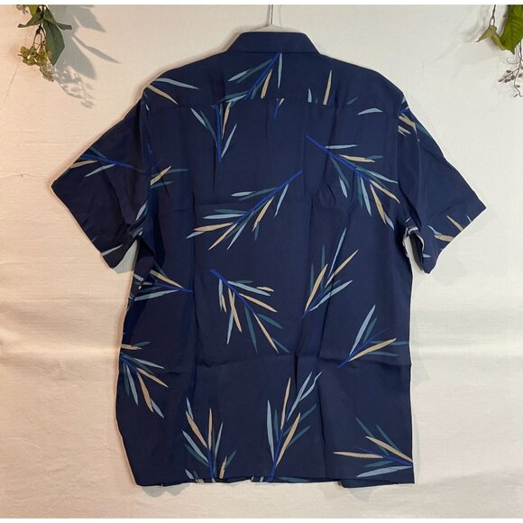 Theory Irving SS Space Multi Stem Print Shirt Men's Size L - Picture 2 of 11